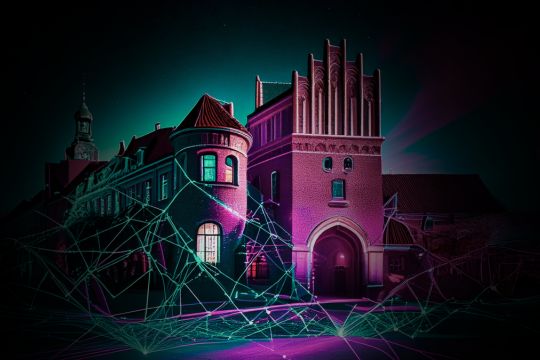 ilustracja starówki w olsztynie